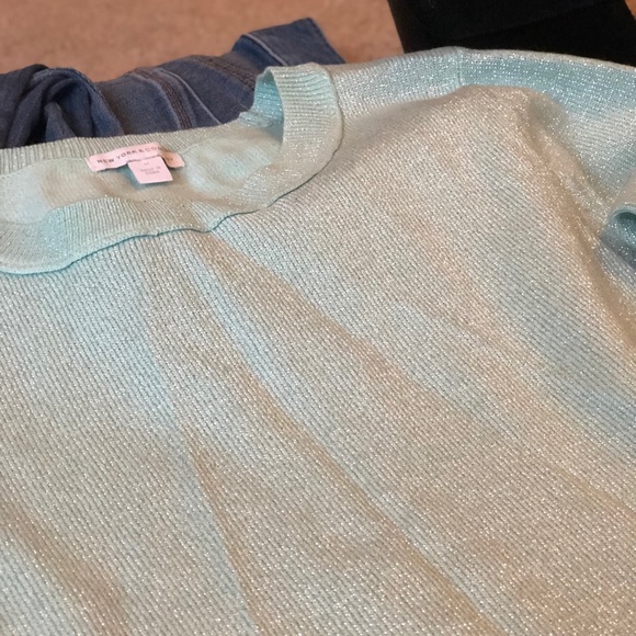New York & Company mint blue sweater - Picture 3 of 5